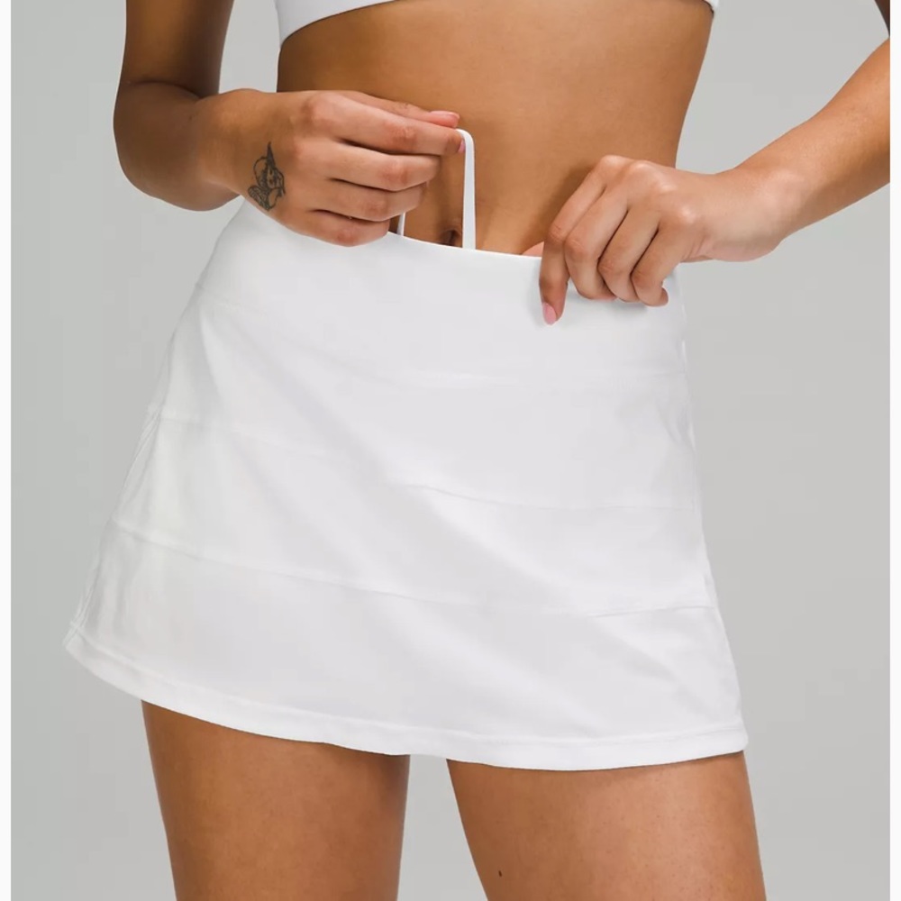 LuluLemon Pace Revival Midrise Skirt in White
